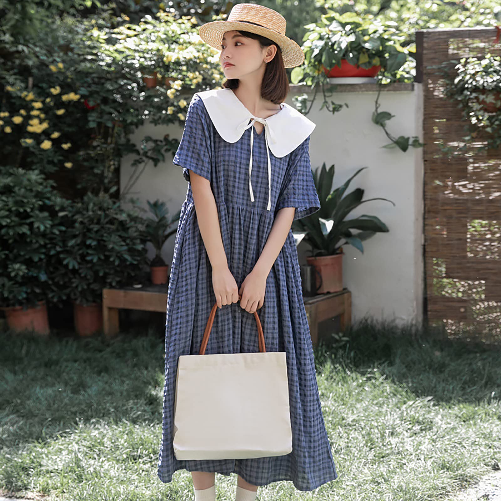 Amazon.co.jp: ワンピース レディースドレス女子高生 カジュアル